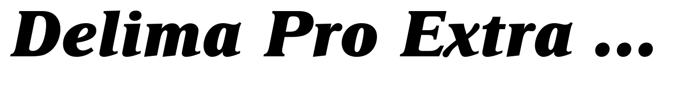 Delima Pro Extra Bold Italic
